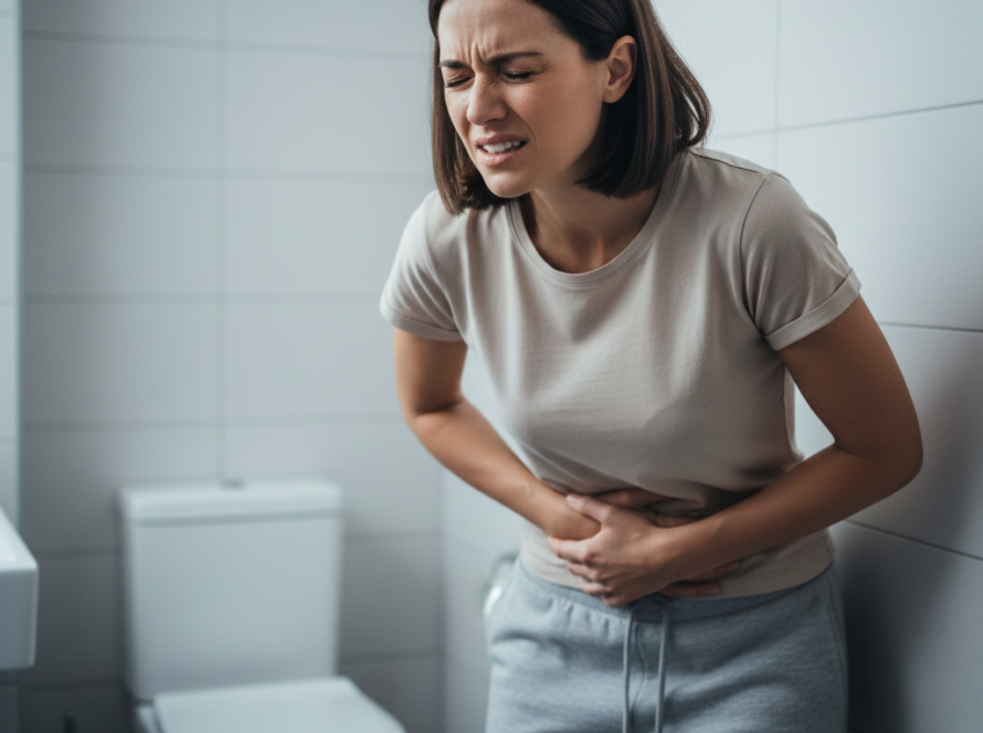 Mulher sofre com problema na bexiga: a saúde da bexiga feminina é um tema fundamental, mas ainda pouco discutido de forma aberta e educativa