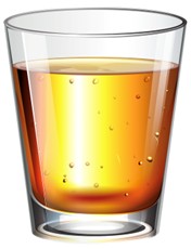 Copo com liquido: bexiga normalmente armazena urina até cerca de 400 a 500 ml